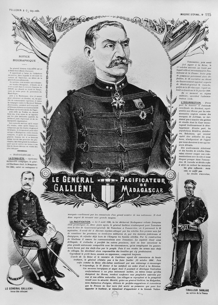 Joseph Gallieni将军（1849-1916）1898年 作者 法语学校