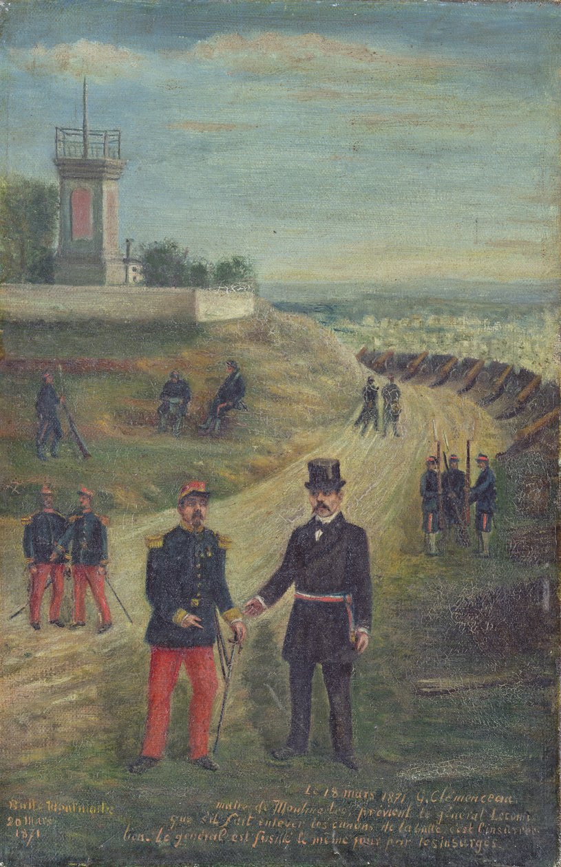 Georges Clemenceau（1841-1929）担任蒙马特市市长，1871年3月18日 作者 法语学校