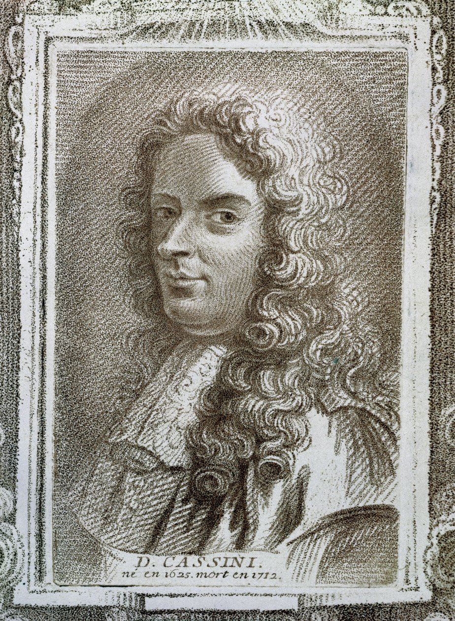 Giovanni Domenico Cassini（1625-1712），数学家历史的插图作者：Alexandre Saverien（1720-1805），1766年在巴黎出版 作者 法语学校