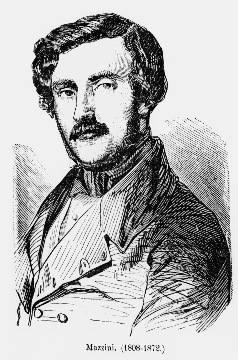 Giuseppe Mazzini（1805-72）c.1850 作者 法语学校