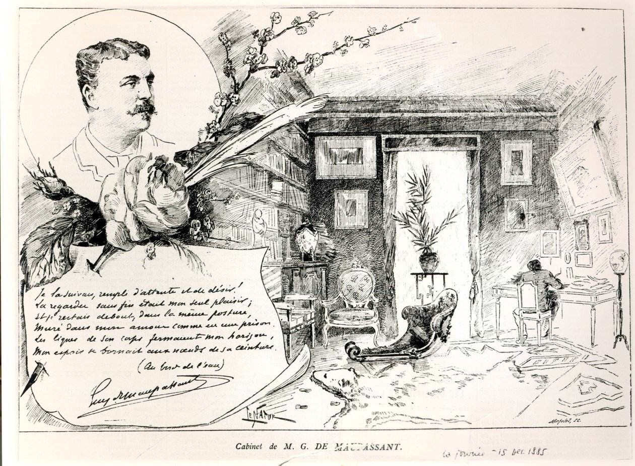 Guy de Maupassant（1850-93）和他的研究 作者 法语学校