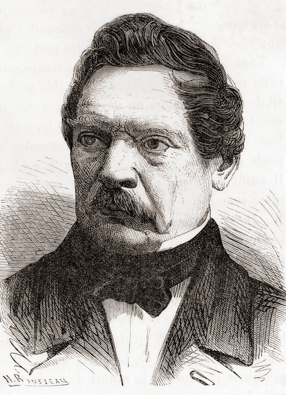 Henri-Gustave Delvigne，来自 Les Merveilles de la Science，约 1870 年出版（版画） 作者 法语学校