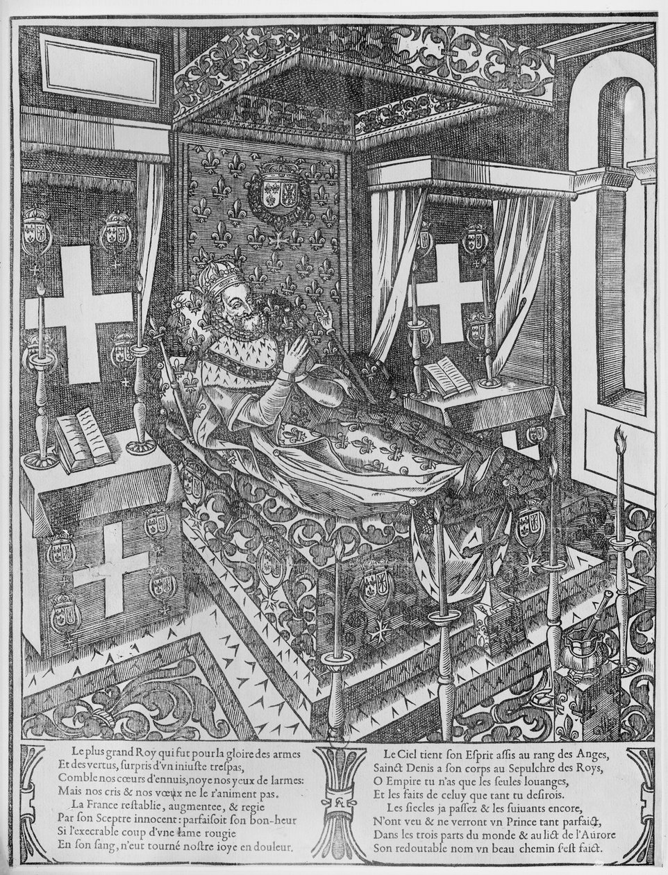 亨利四世（1553-1610）临终前，1610年 作者 法语学校