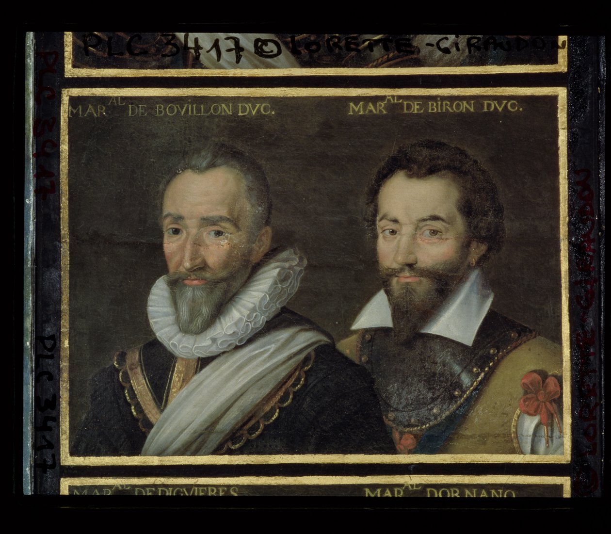 Auvergne塔的亨利（1555-1623）Bouillon公爵和Charles de Gontaut（1562-1602）Biron公爵，1617-38 作者 法语学校