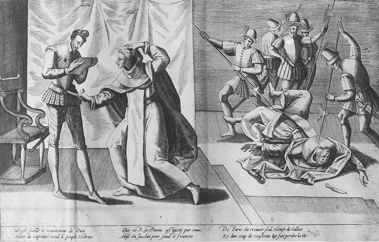 1589年8月1日，法国亨利三世被雅克·克莱门特（Jacques Clement）暗杀 作者 法语学校
