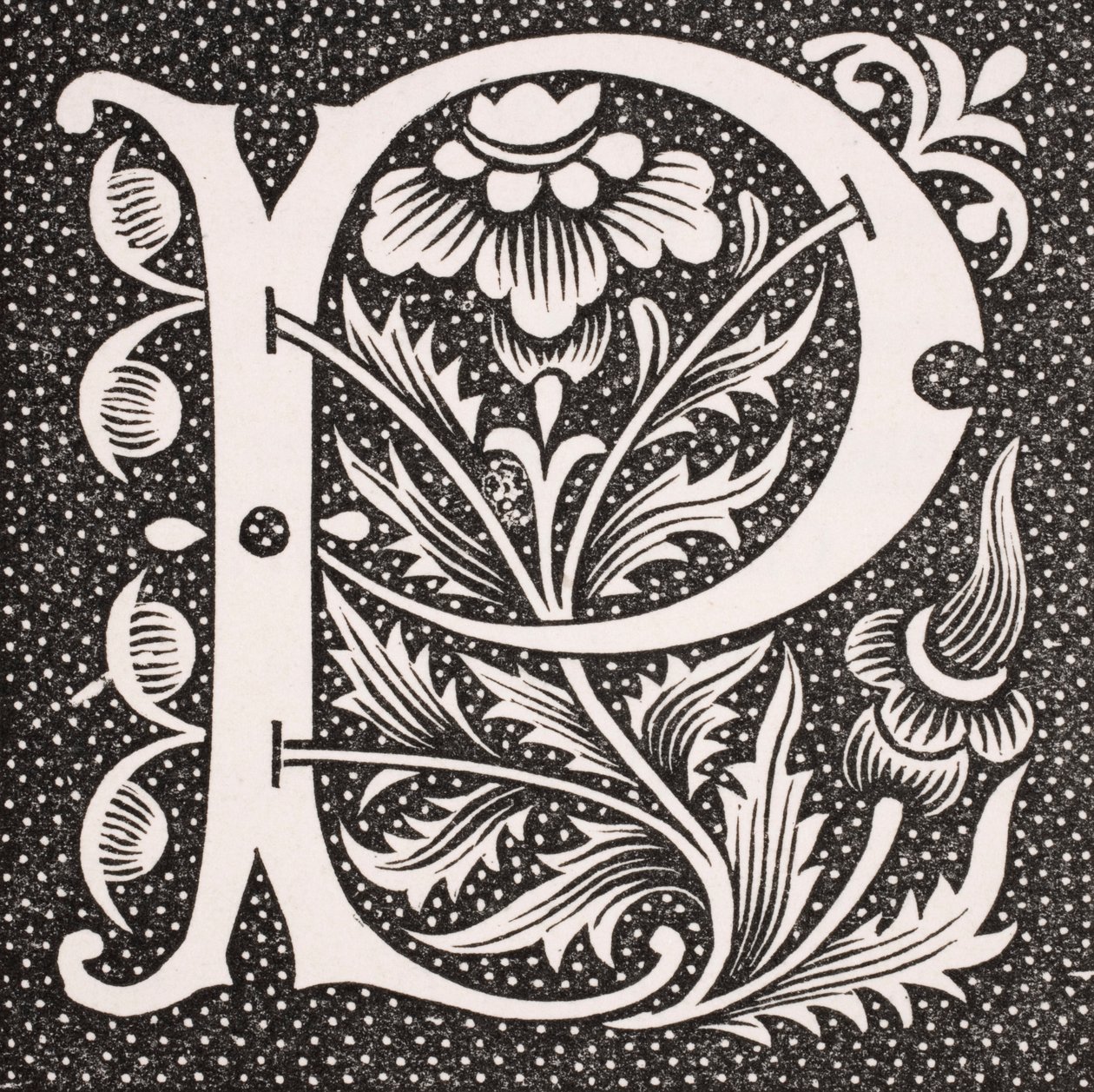 来自&39;中世纪和文艺复兴&39;的历史字母&39;P&39;由Paul Lacroix（1806-84）出版，1847年出版 作者 法语学校
