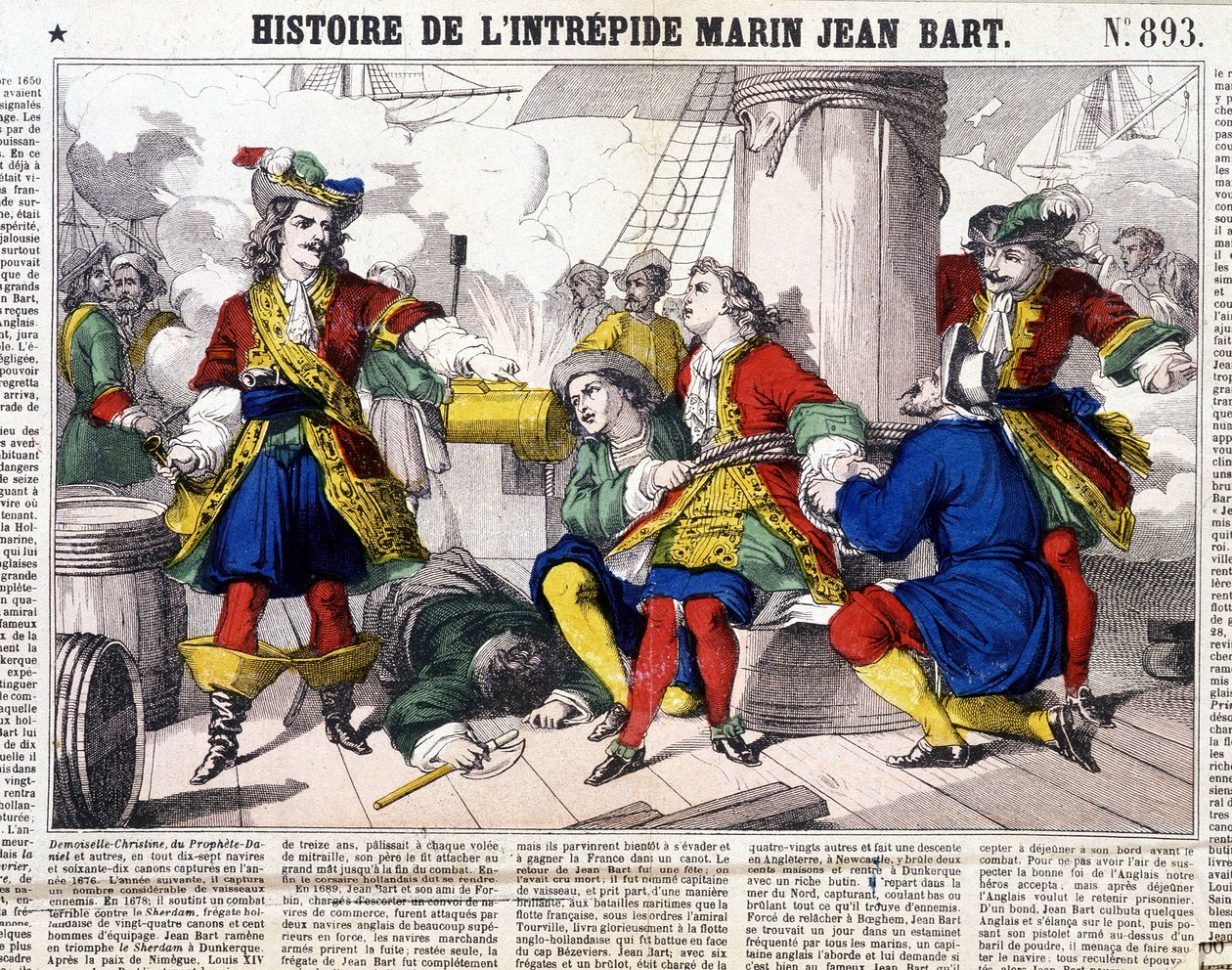 无畏的水手让·巴特 (Jean Bart) 的历史 - Epinal, sd. 的图像。 19世纪 作者 法语学校