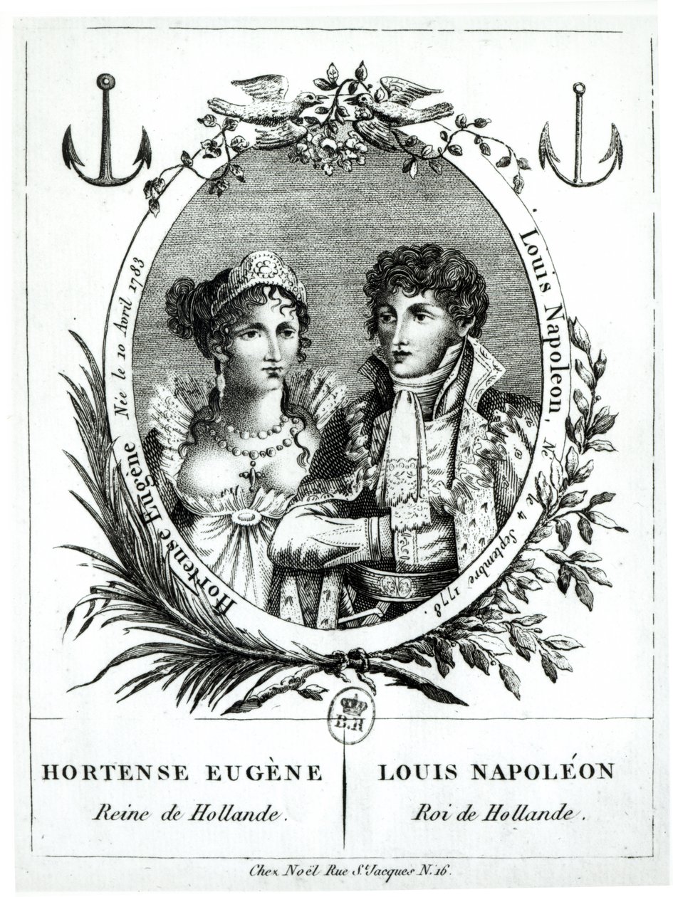 Hortense de Beauharnais（1783-1837）和Louis Napoleon Bonaparte（1778-1846） 作者 法语学校