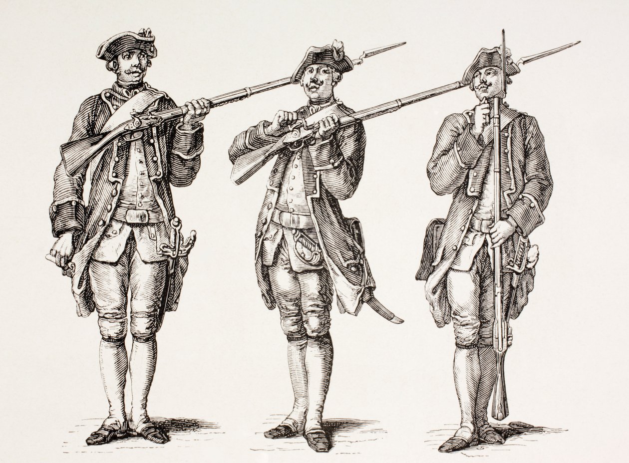 如何从1776年的法国教学书中收集1887年出版的“XVIII Siecle Institutions，Usages et Costumes”中的步枪 作者 法语学校