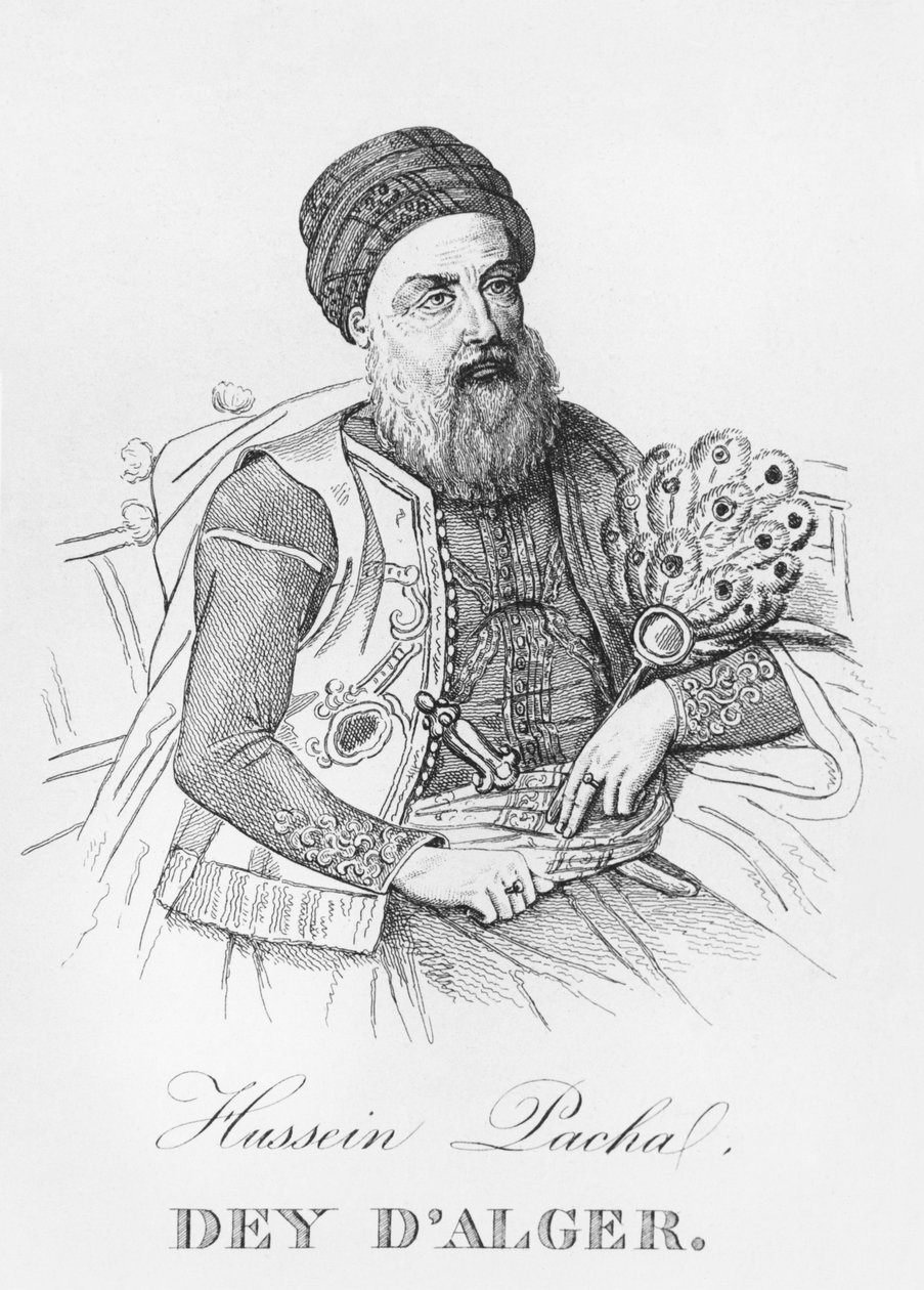 Hussein Pacha，阿尔及尔的Dey，1830-40 作者 法语学校