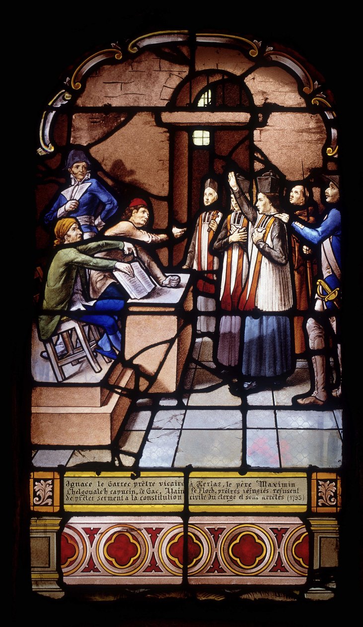 Ignace the Garrec，Kerlaz 的牧师，Maximin Chelgoualch 神父，Capuchin，Le Gac，Alain Le Floch，难民神父，拒绝向神职人员的民事宪法宣誓并被捕 作者 法语学校