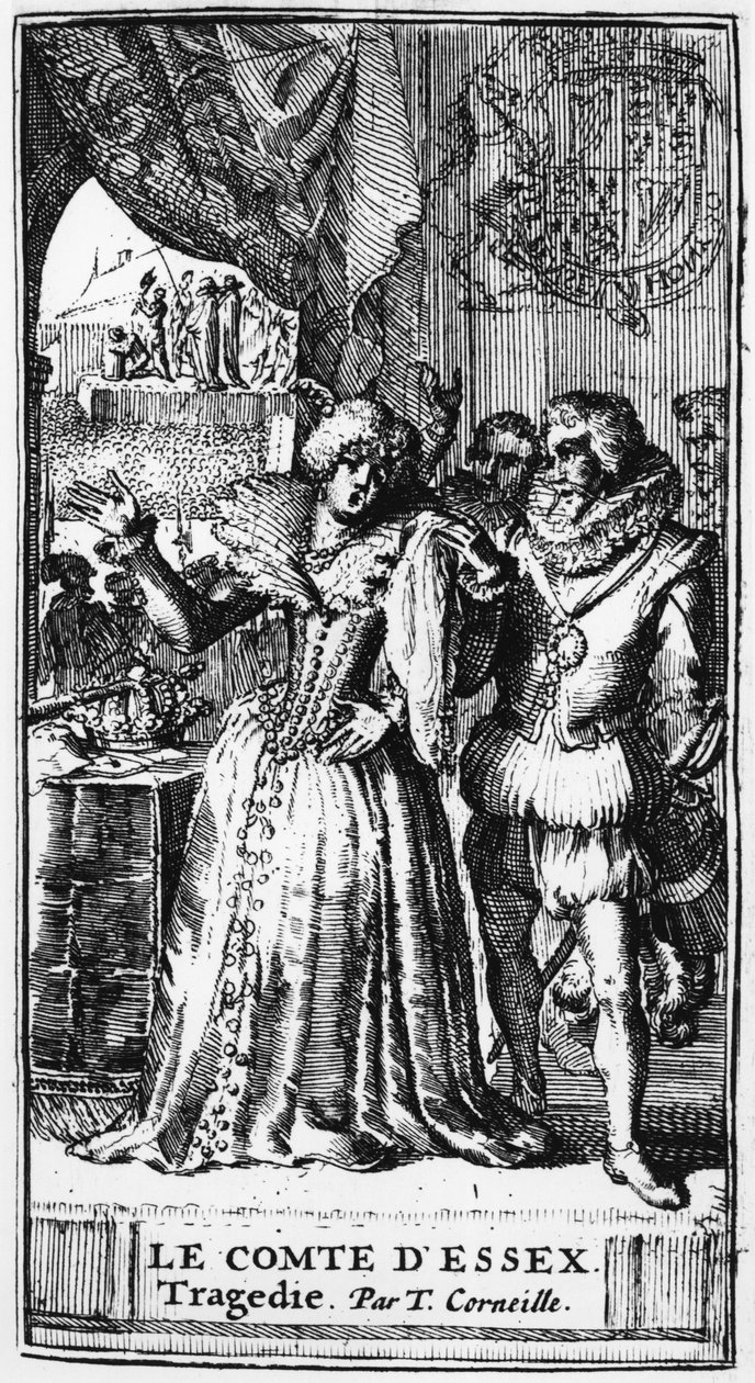 来自Le Comte dEssex的插图由Thomas Corneille（1625-1709）于1680年出版 作者 法语学校
