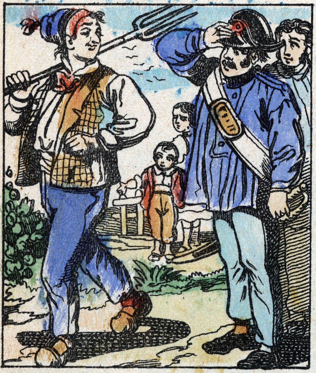 Illustration of the tale “” The Devil