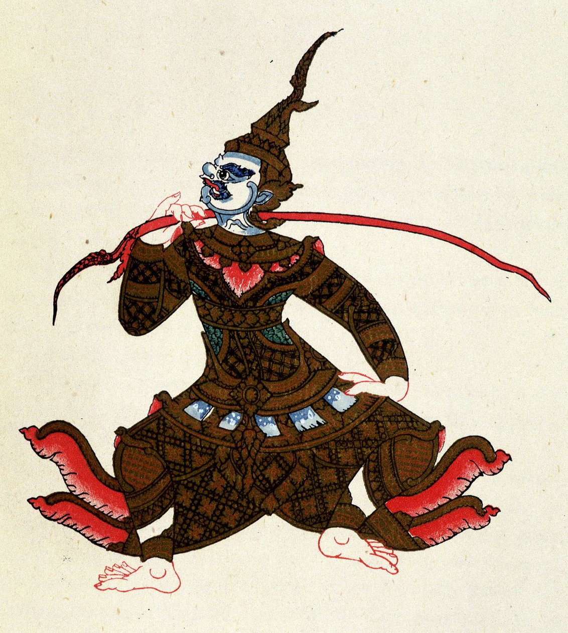 Indrajit（罗摩衍那角色）。 奥古斯特·帕维 (Auguste Pavie) 在《柬埔寨的故事》中 作者 法语学校