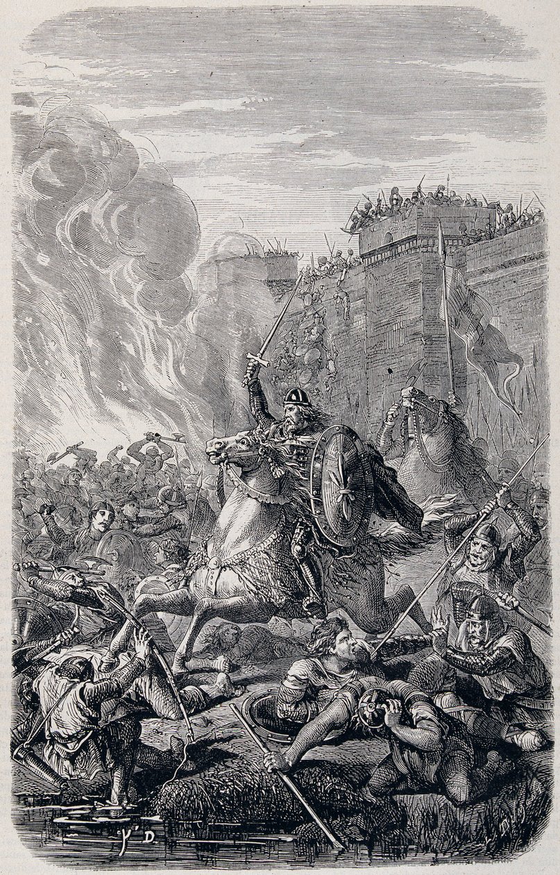Invasion and looting of Rome by Alaric 1st, King of the Visigoths 410 - in “” History of Popes, Kings, Queens and Emperors”” by Lachatre, T.1 作者 法语学校