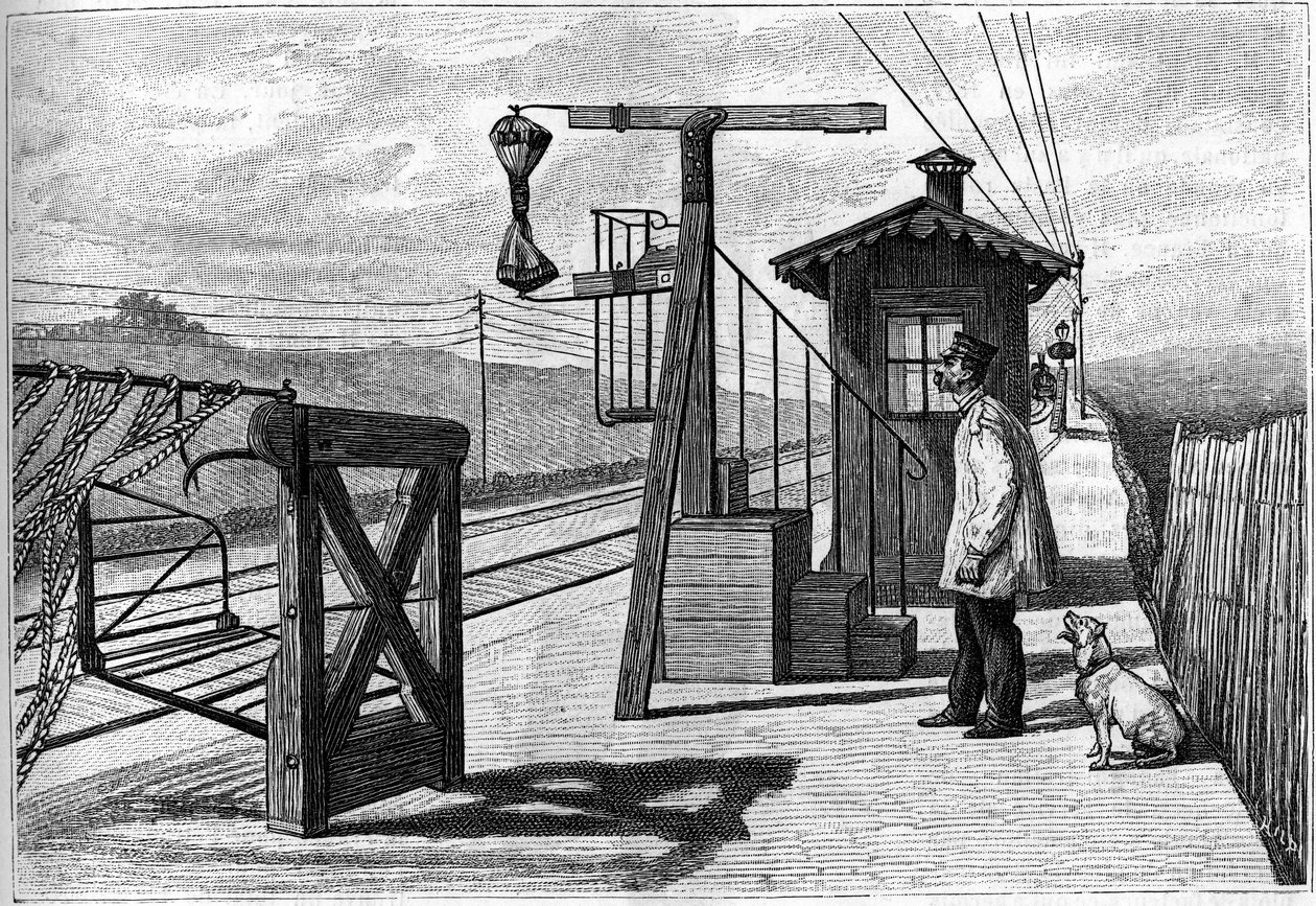 It was inaugurated in 1884 at Pont sur Seine by Monseur Cochery (Minister of Posts and Telegraphs). Engraving in the illustrious journal “” La jeunesse”” 作者 法语学校