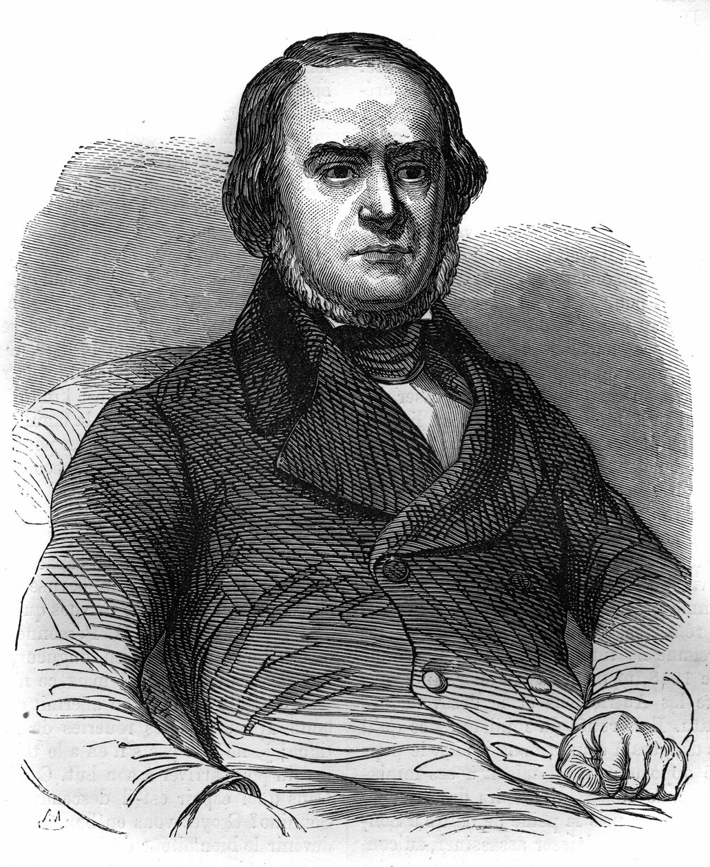 意大利民族运动。达尼埃尔-马宁（1804-1857），宣布成立威尼斯共和国（1848）。莫里斯-拉夏尔的《历代教皇-资产-皇后和皇帝的历史》中的版画 作者 法语学校