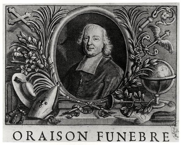 Jacques Benigne Bossuet（1627-1704），Bossuet的Oraison Funebre的正面 作者 法语学校