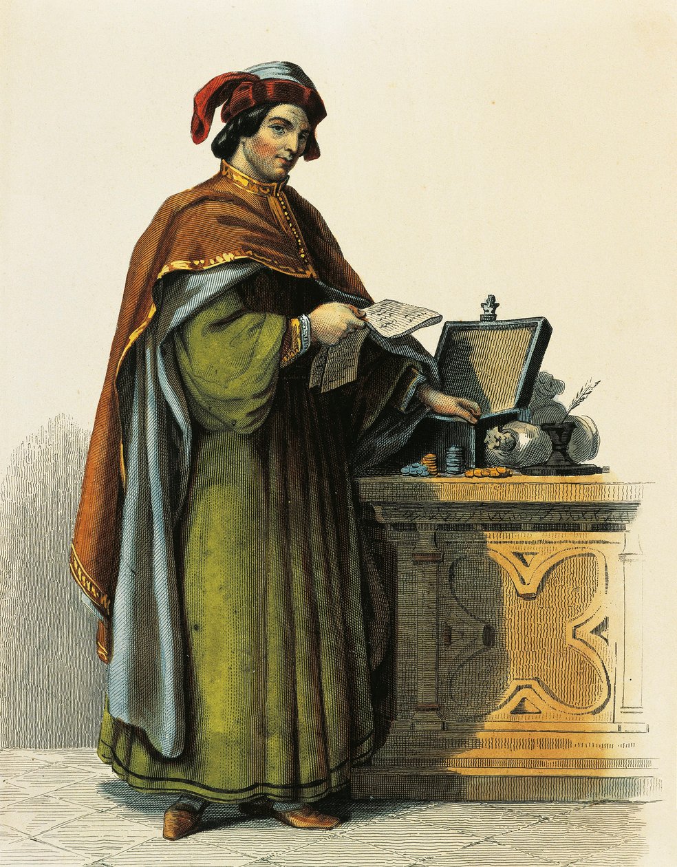 雅克·科尔（Jacques Coeur，c.1395-1456），法国商人 作者 法语学校