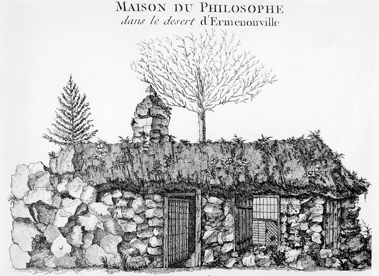 Ermenonville的Jean-Jacques Rousseaus Hermitage（另见168374） 作者 法语学校