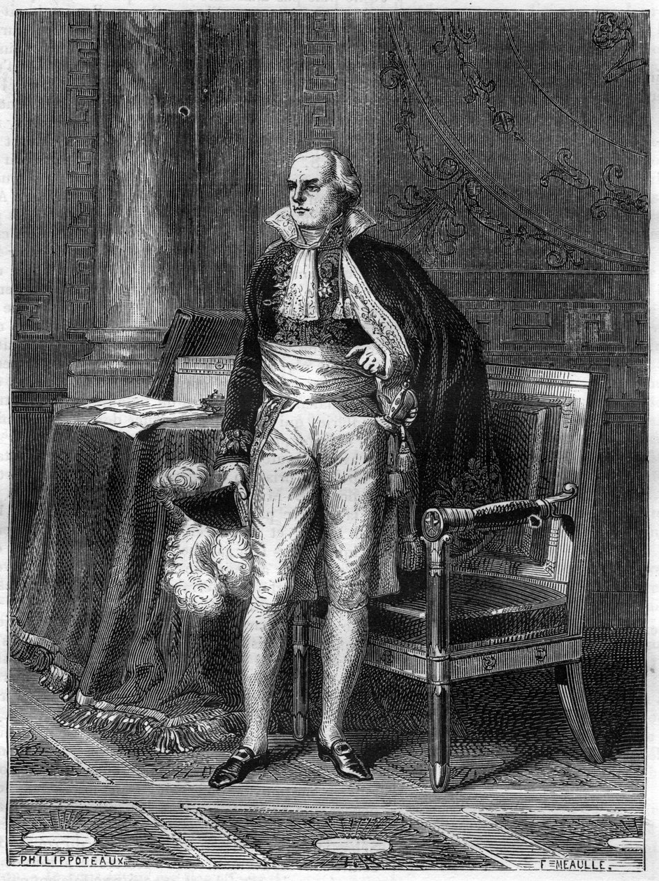 Jean Baptiste (Jean-Baptiste) de Nompere de Champagny (1756-1834) Duke of Cador - Jean-Baptiste de Nompere de Champagny (1756-1834), Duke of Cadore, France politician - in "Histoire de l