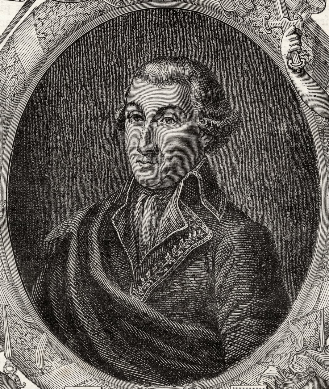 Jean Baptiste Camille Canclaux（1740-1817）来自Louis Blac的“法国革命史”（1811-82） 作者 法语学校
