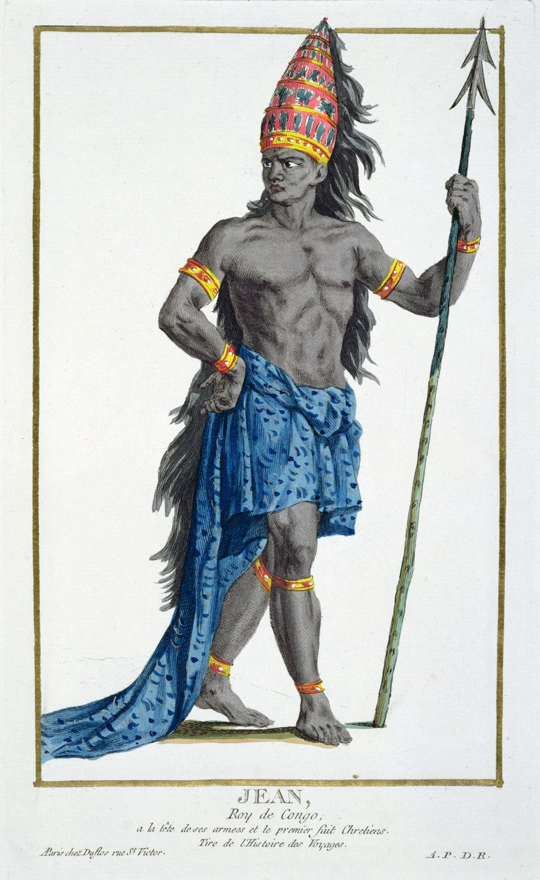 Jean，King of the Congo，由Pierre Duflos（1742-1816）雕刻，1780年（铜版画） 作者 法语学校
