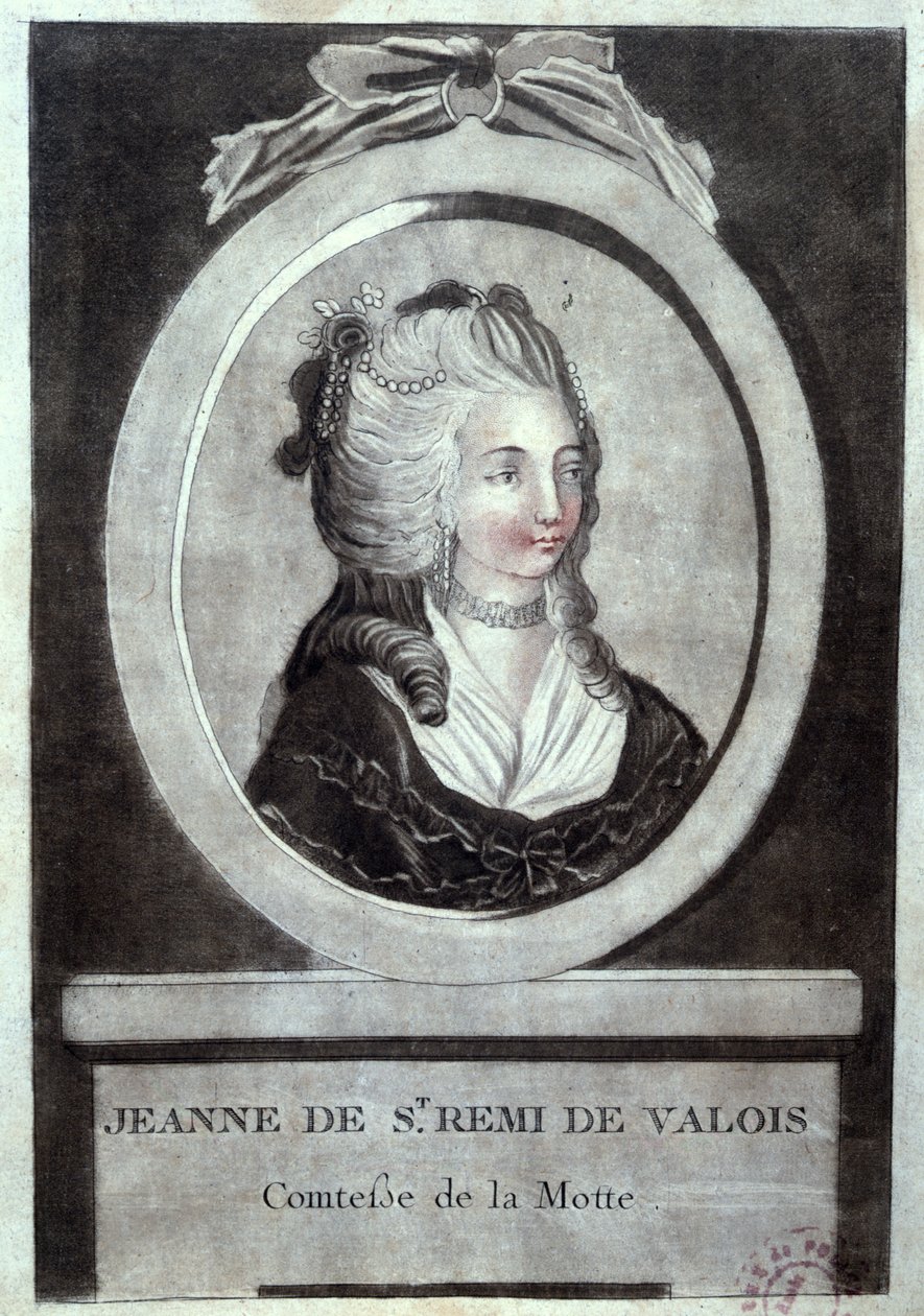 Jeanne de Valois-Saint-Remy（1756-91），La Motte伯爵夫人，1786年 作者 法语学校