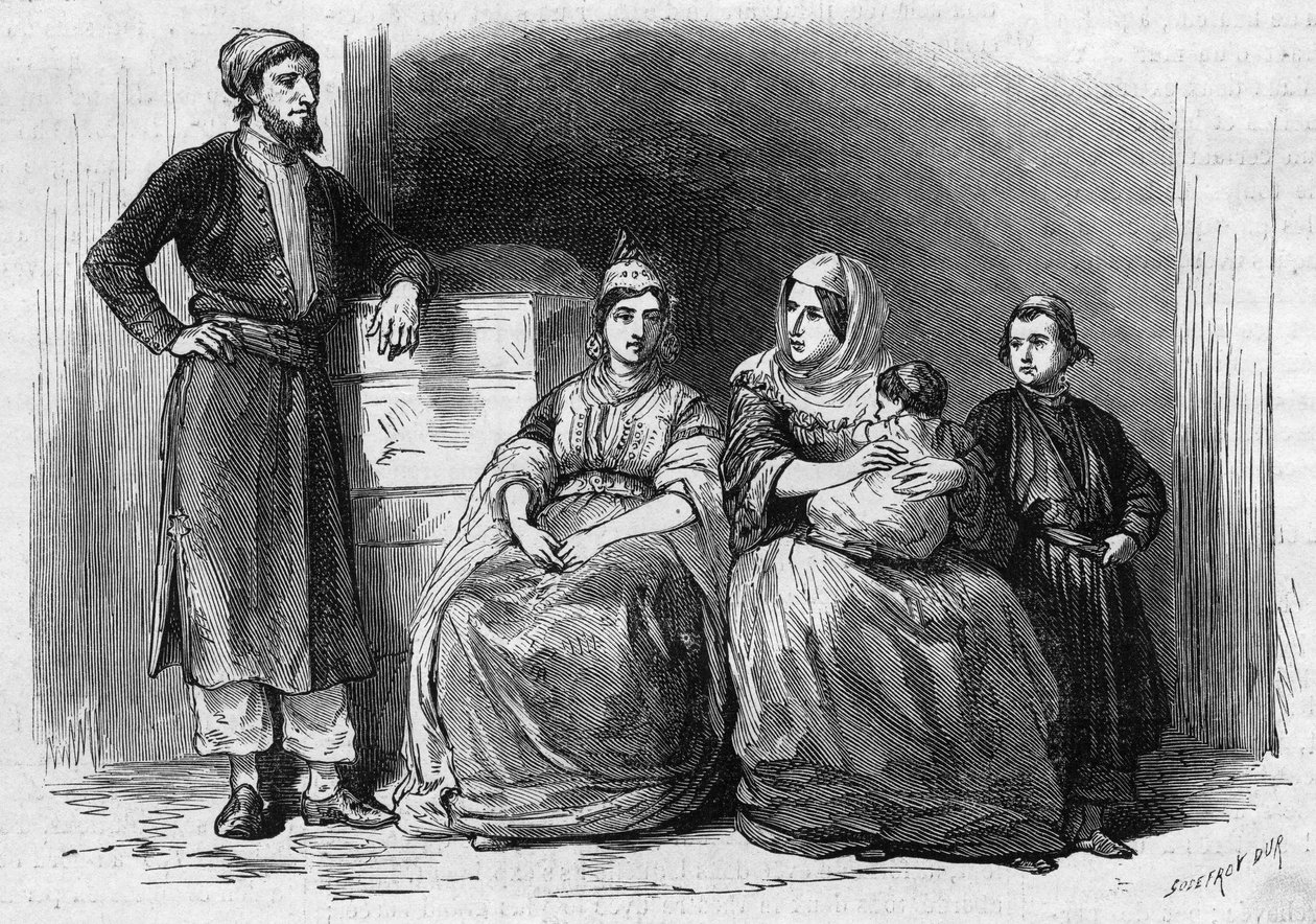 Jewish population of Tetouan (Tetuan) in Morocco: members of a Jewish family 作者 法语学校