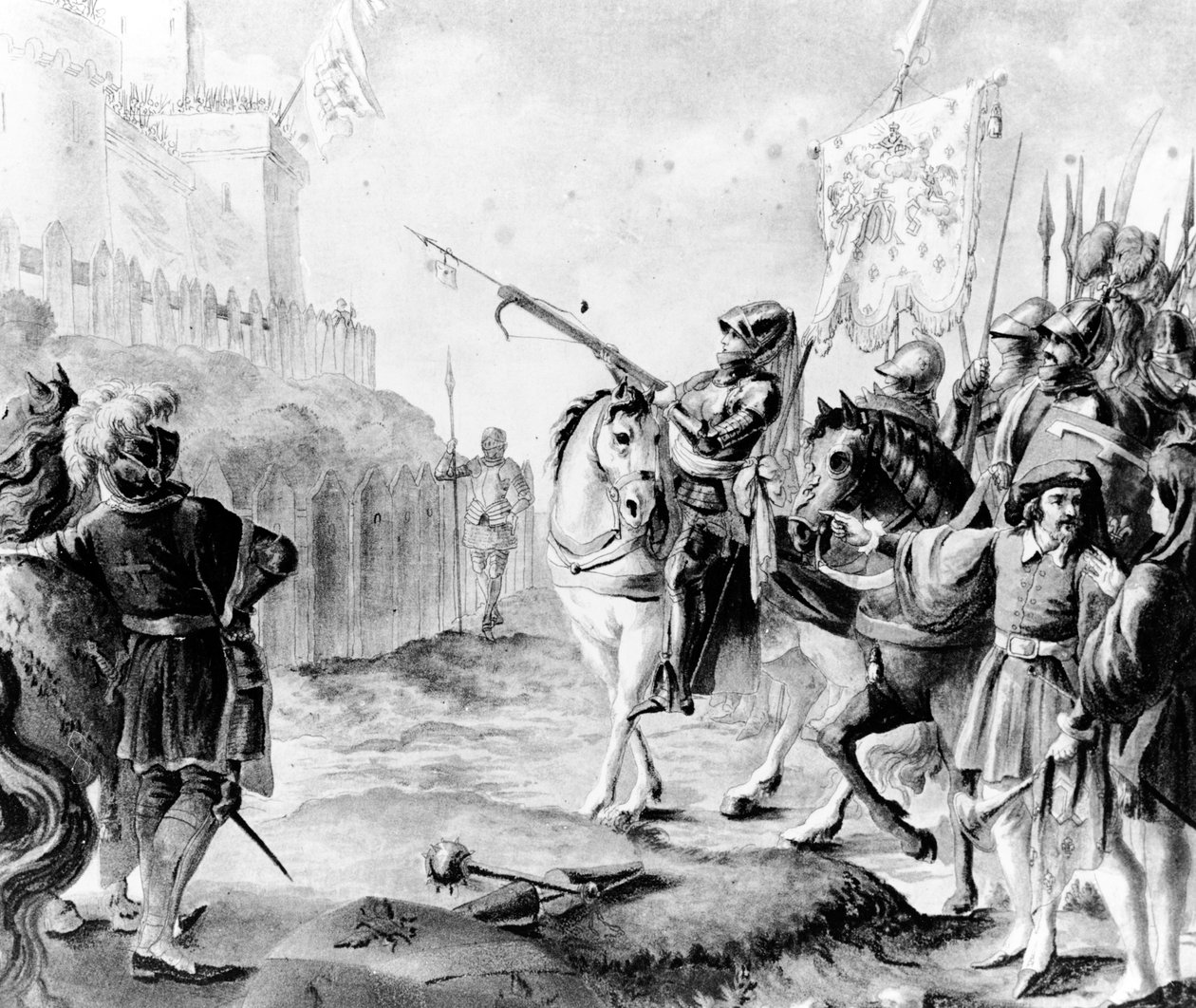 Joan of Arc命令英国人离开法国，1789年 作者 法语学校