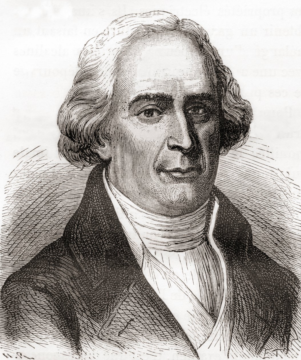 Joseph-Michel Montgolfier，来自 Les Merveilles de la Science，约 1870 年出版（版画） 作者 法语学校