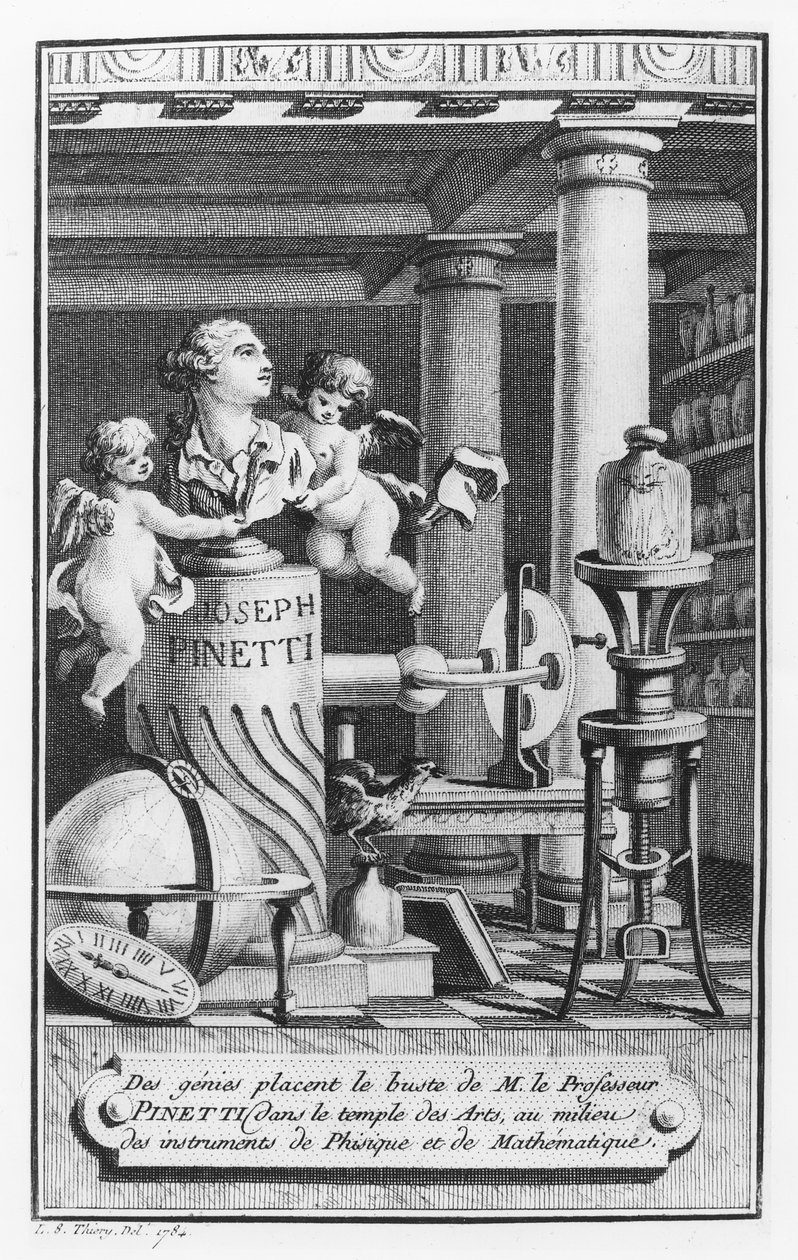 Joseph Pinetti（1750-1800），1784年LS Thiery的Amusements physiques的插图 作者 法语学校