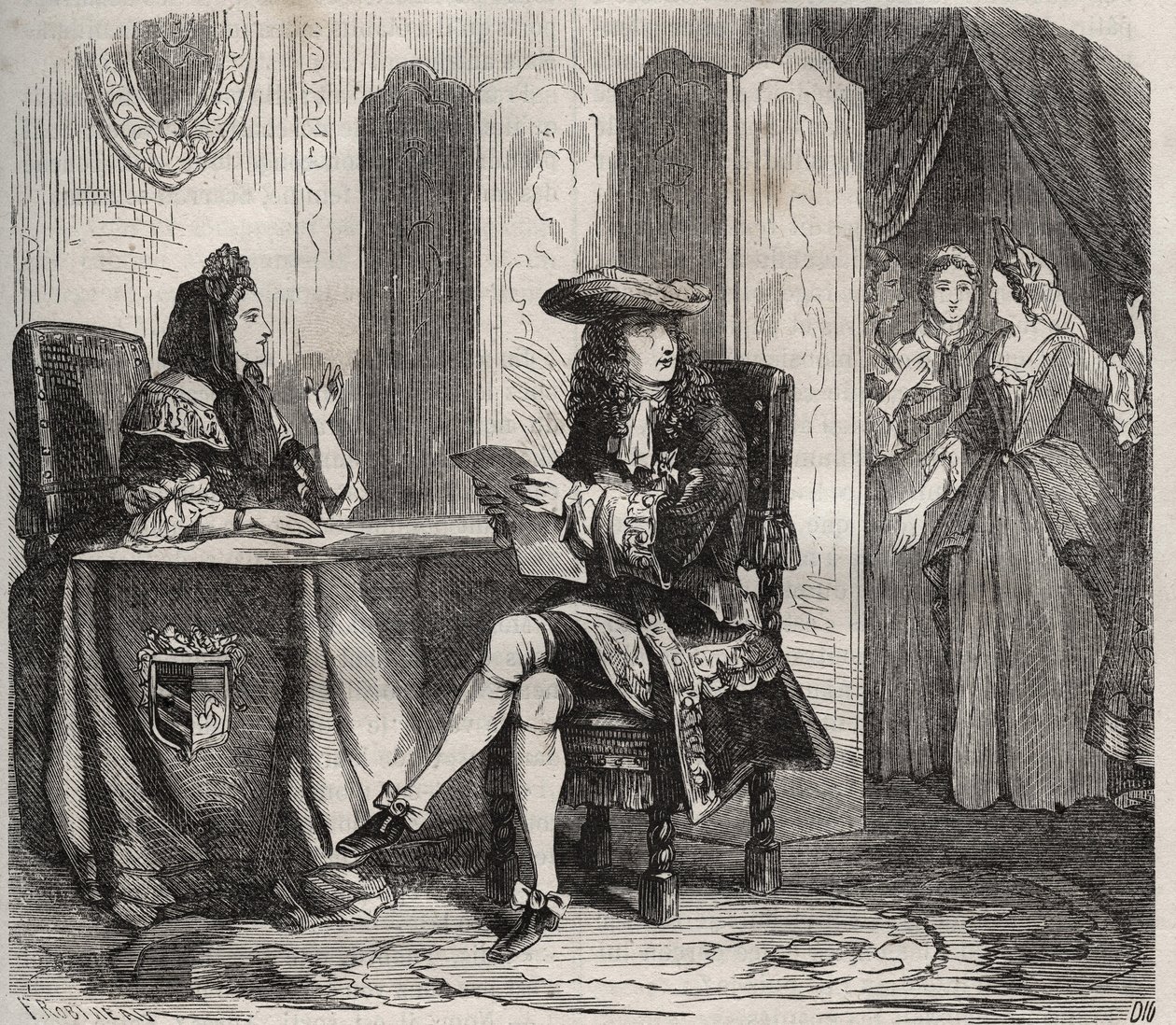 国王路易十四（1638-1715）和他的妻子，曼特侬侯爵夫人（Francoise d