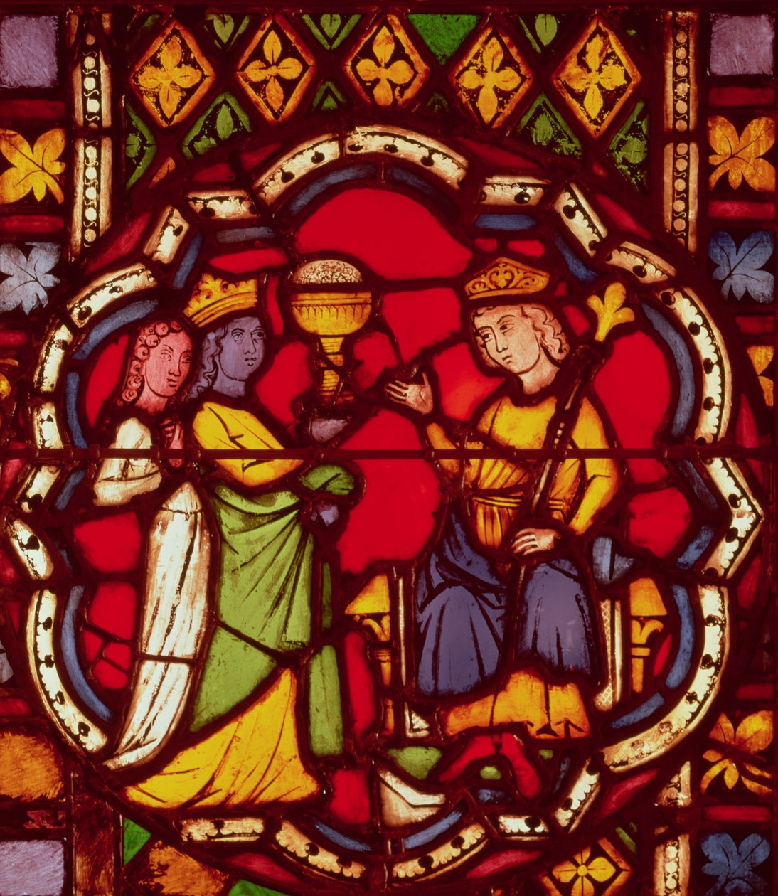 所罗门王和示巴女王，c.1270 作者 法语学校