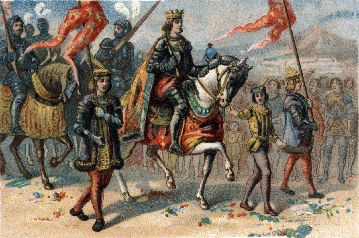 King of France Charles VIII (1470-1498) entered Naples, Italy, February 22 作者 法语学校