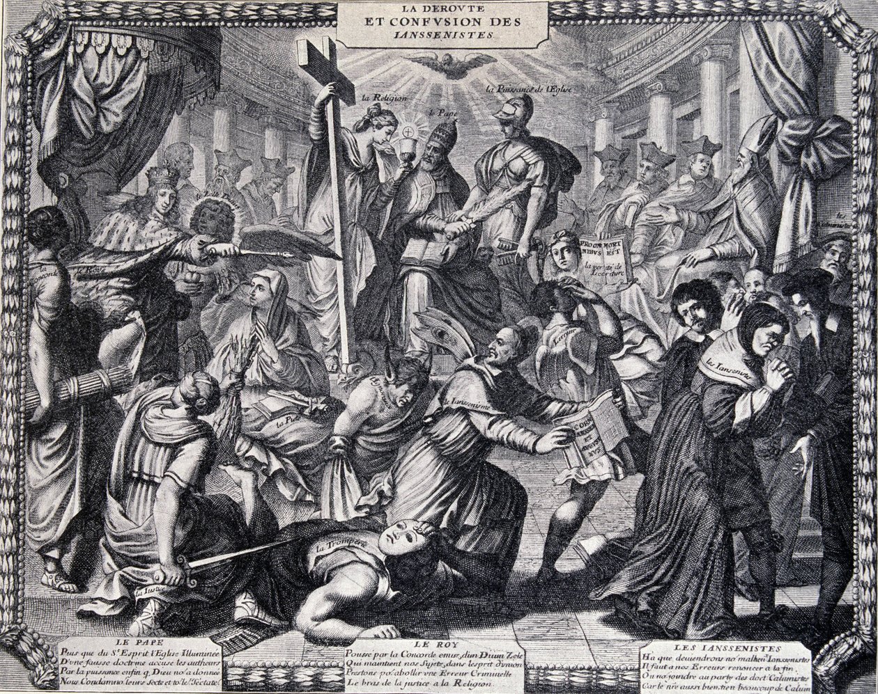 La Déroute des Jansenistes - almanach satirical published by the Jesuites 作者 法语学校