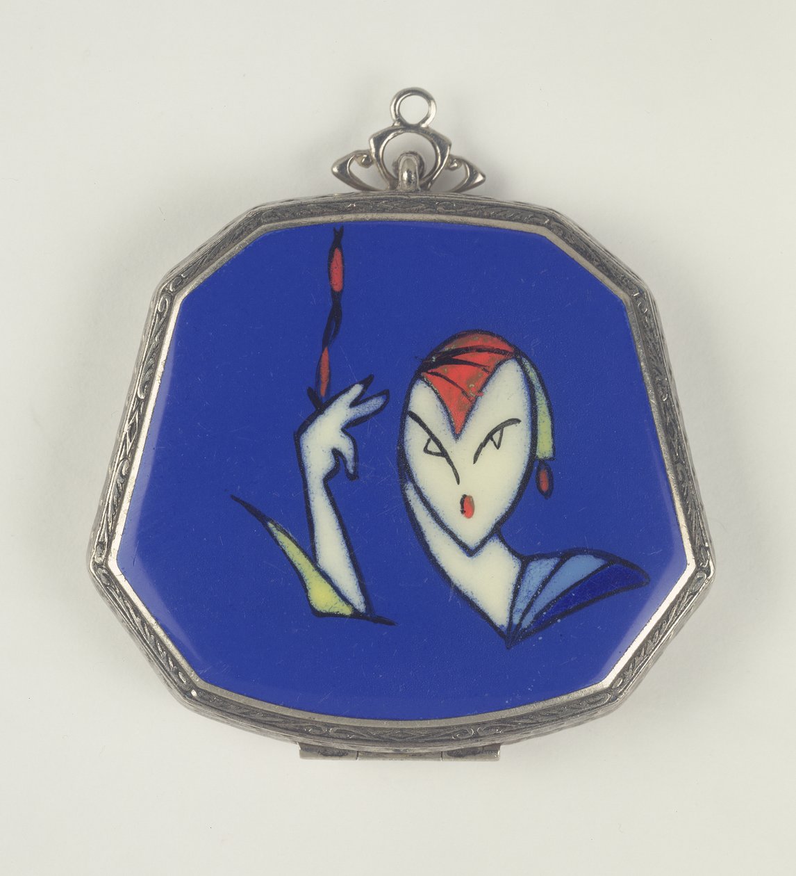 La Mode Femme Fatale粉饼，法国，1920-30（珐琅） 作者 法语学校