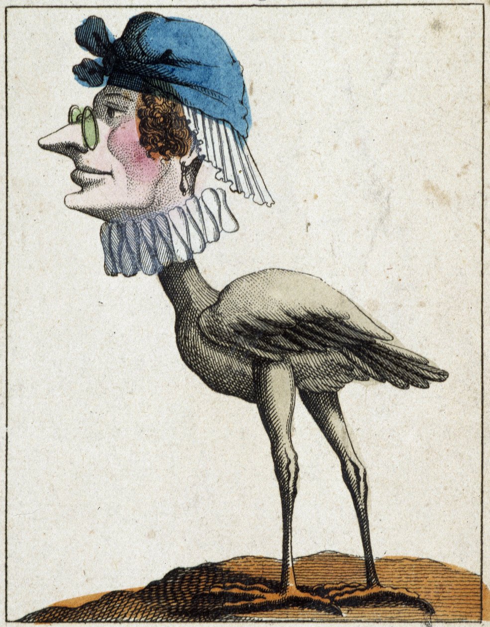 La Stork in Caricature，研究字符“易变字符”sd。 19、流行形象。 作者 法语学校