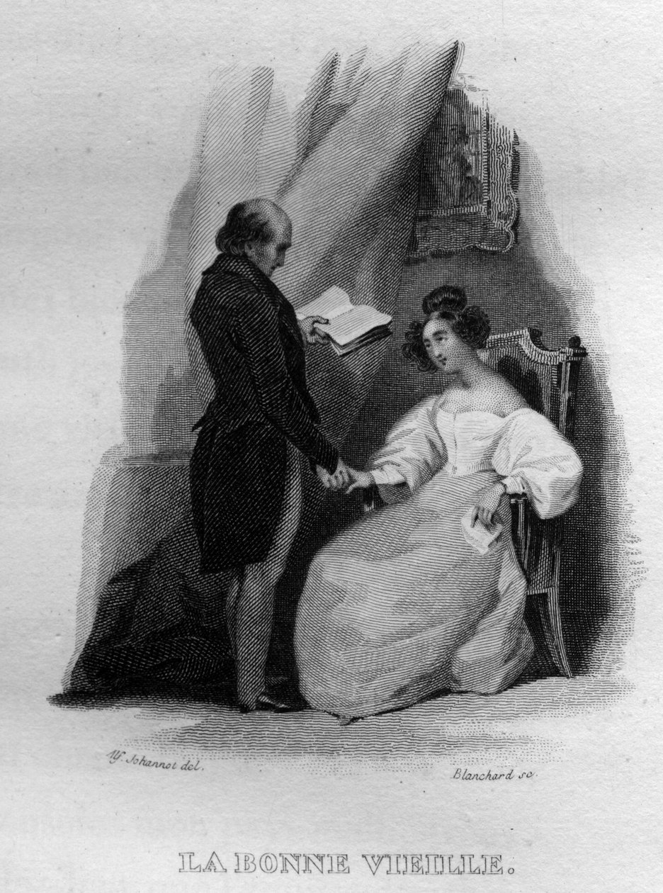 La bonne vieille Chanson de Beranger in “” Oeuvres completes”” (1834) by Pierre Jean de Beranger (1780-1857), French poet and songwriter. 作者 法语学校