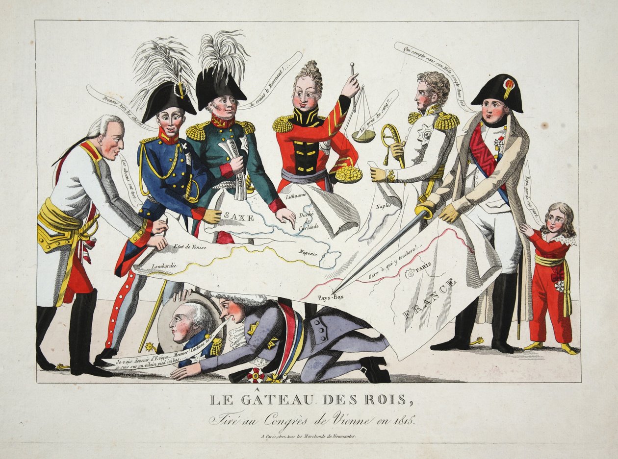 The Gateau des Rois，1815年在维也纳会议上拍摄，酒吧。 作者 法语学校