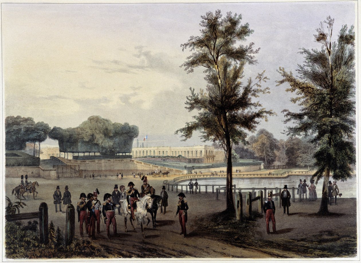 凡尔赛大特里亚侬宫--"Promenade dans Paris et ses environs "中，由雅克泰和贝努瓦设计，约 1840 年 作者 法语学校