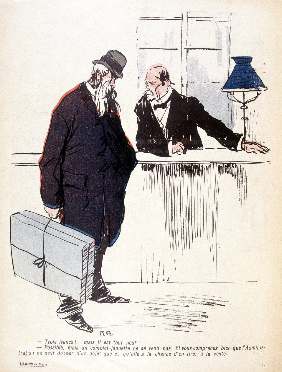 Le Mont-de-Piété - 在 06/03/1905 的“The Butter Plate”中 作者 法语学校