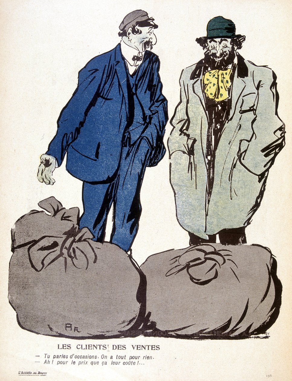 Le Mont-de-Piété: customers, sales - in “The plate with butter”” n¡of 03/06/1905 作者 法语学校
