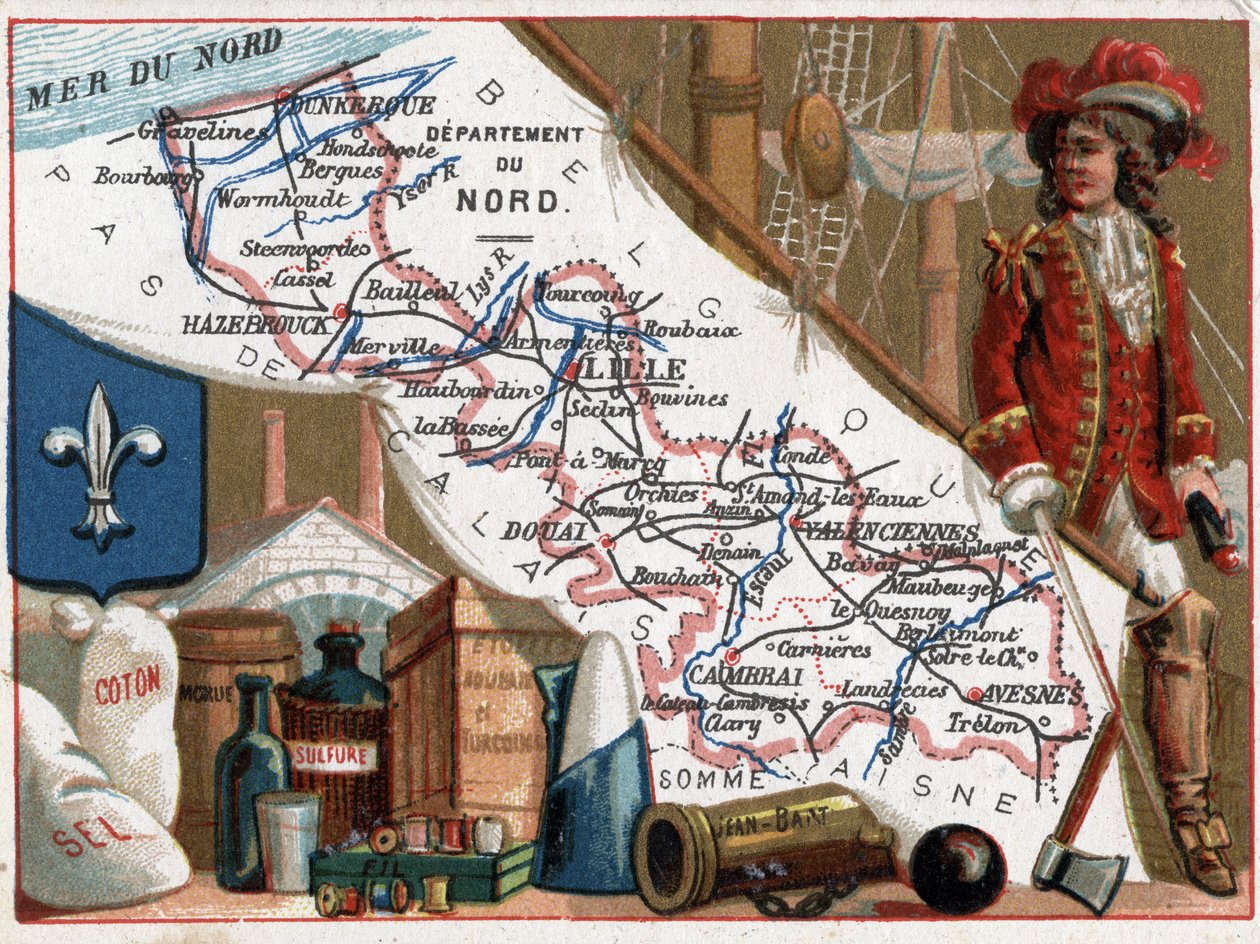 勒诺德（59），北德加莱海峡（Nord-Pas de Calais），法国。让-巴特（Jan Bart或Jan Baert）的画像 作者 法语学校