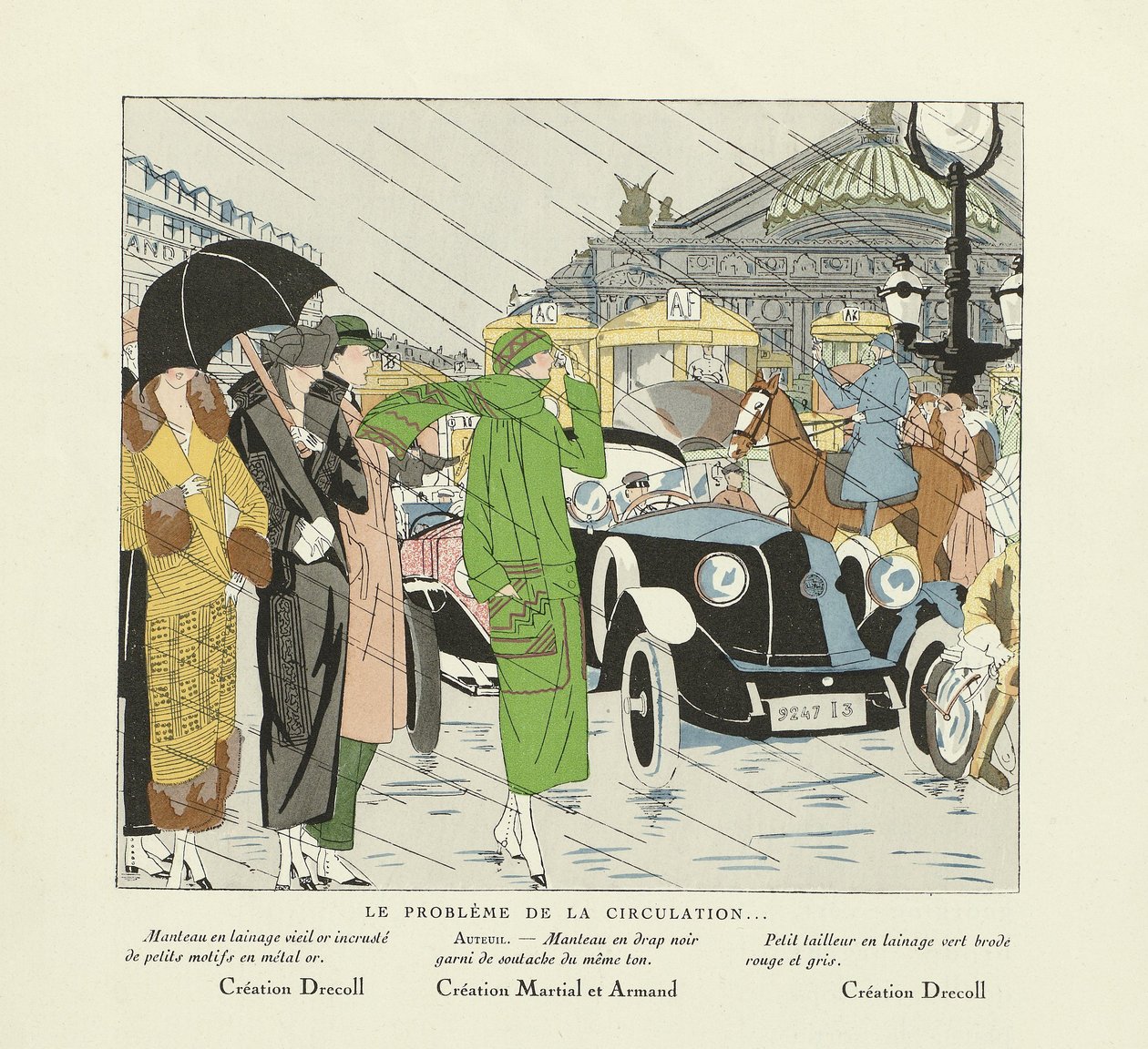 流通问题》，选自《艺术-高特-波特》，1924 年出版（模板印刷）。 作者 法语学校
