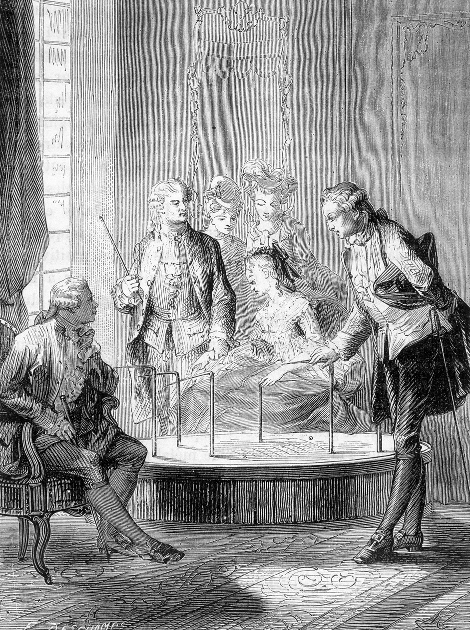 Lebucket de Mesmer (Frederic Antoine Mesmer - Franz Anton Mesmer) - 在菲吉耶的“科学奇迹”中 作者 法语学校
