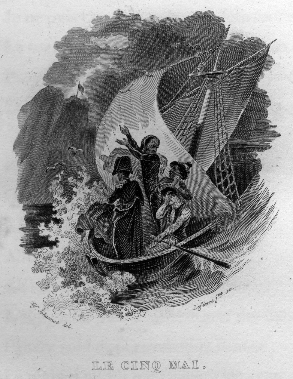 Le cinq mai Chanson de Beranger载于 "Oeuvres completes"（1834），作者是皮埃尔-让-德-贝朗热（1780-1857），法国诗人和作曲家。 作者 法语学校