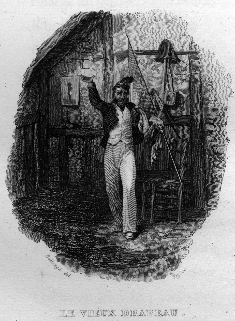 Le vieux drapeau Chanson de Beranger载于《作品集》（1834年），作者是法国诗人和作曲家皮埃尔-让-德-贝朗热（1780-1857）。 作者 法语学校
