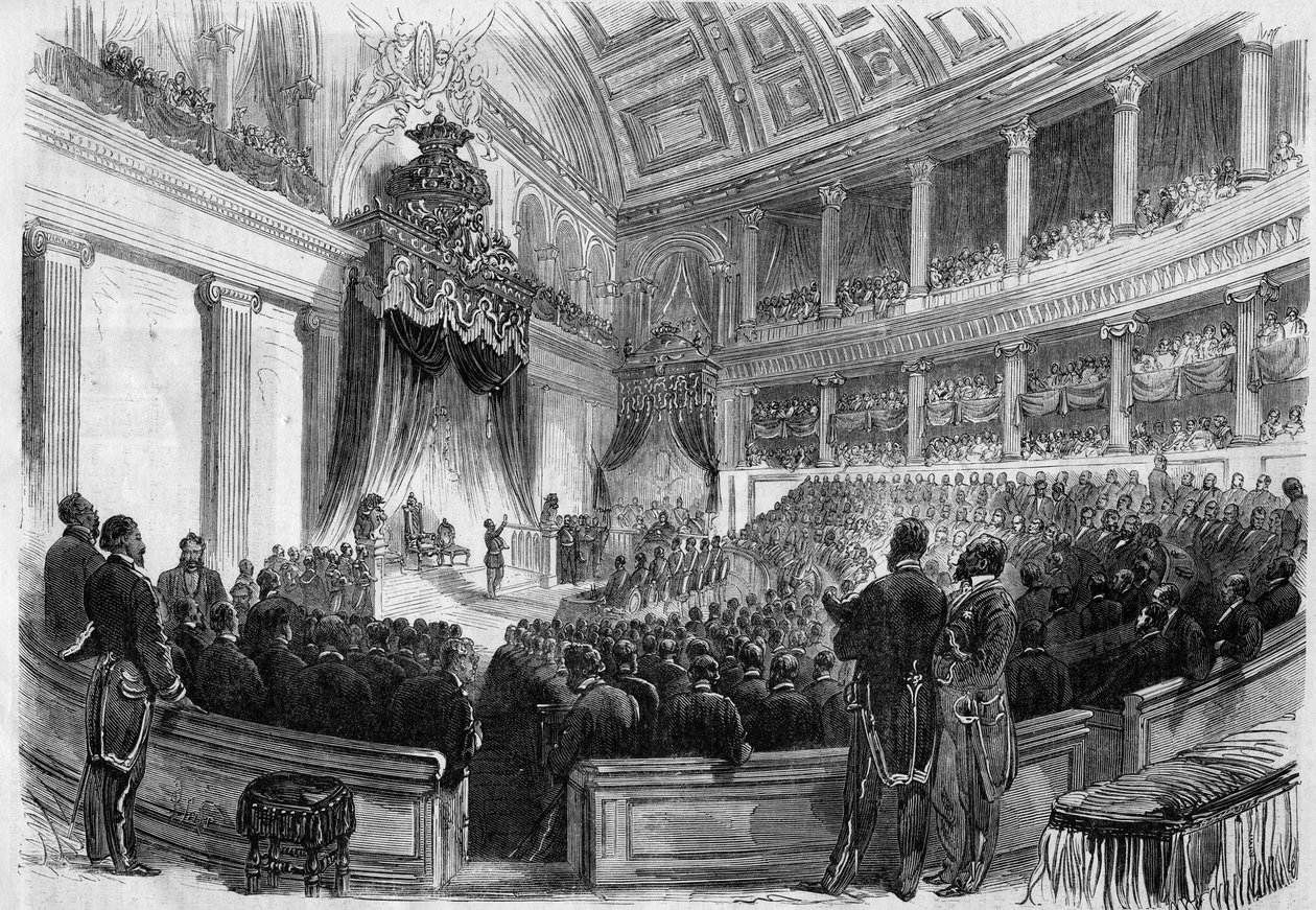 Leopold II (1835-1909), King of the Belgians, took an oath before the great bodies of the state in 1865. 作者 法语学校