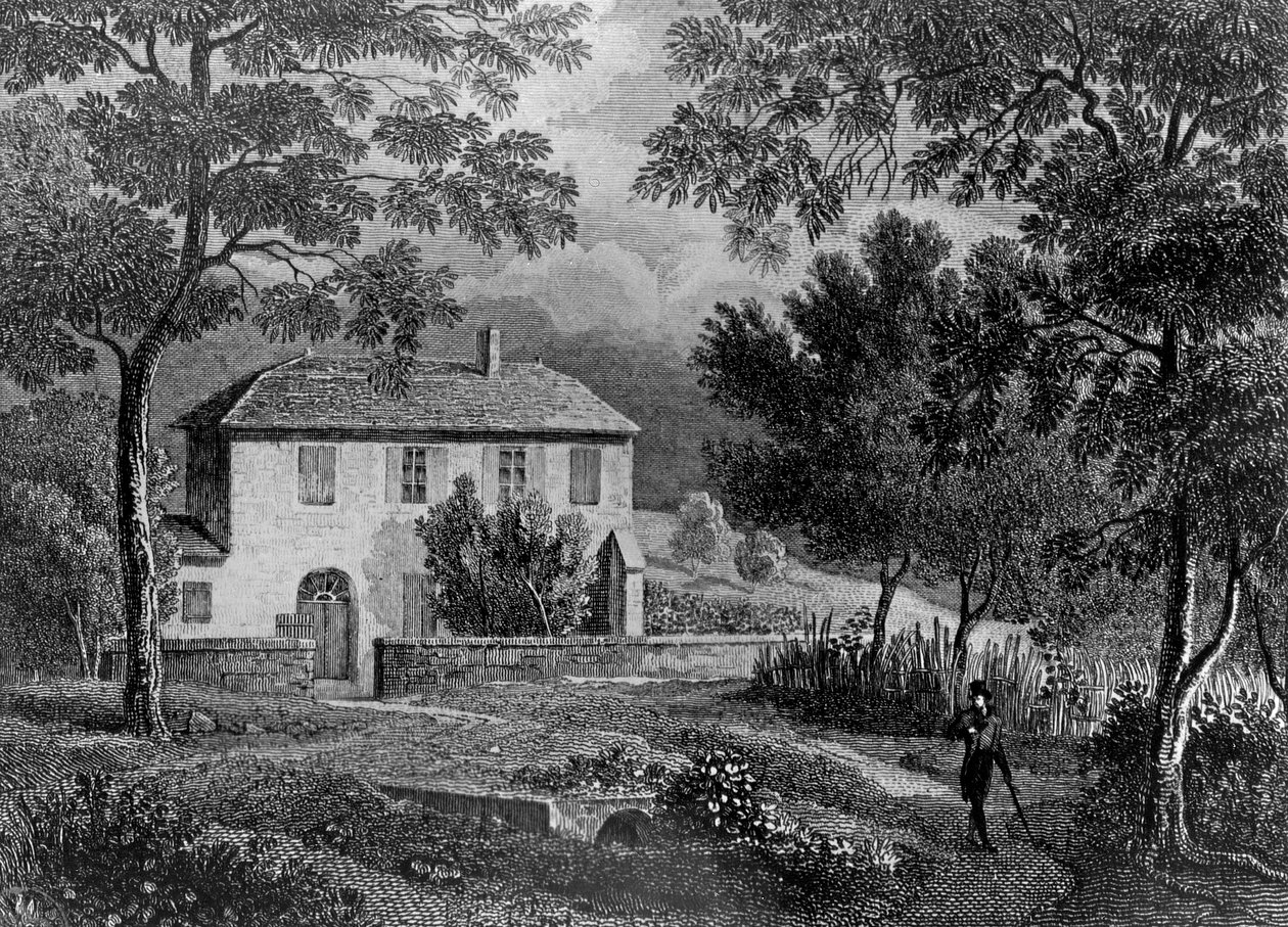 Les Charmettes House of Madame de Warens（1699-1762）在Chambery附近，Rousseau（1712-78）住宿 作者 法语学校